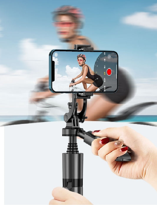 Mack 360 Auto Face Tracking Gimbal AI Smart Gimbal Face Tracking Auto Phone Holder For Smartphone Video Vlog Live Stabilizer Tripod