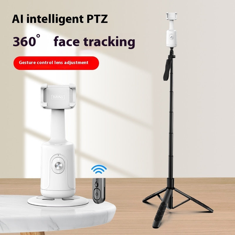 Mack 360 Auto Face Tracking Gimbal AI Smart Gimbal Face Tracking Auto Phone Holder For Smartphone Video Vlog Live Stabilizer Tripod
