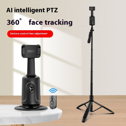 Mack 360 Auto Face Tracking Gimbal AI Smart Gimbal Face Tracking Auto Phone Holder For Smartphone Video Vlog Live Stabilizer Tripod